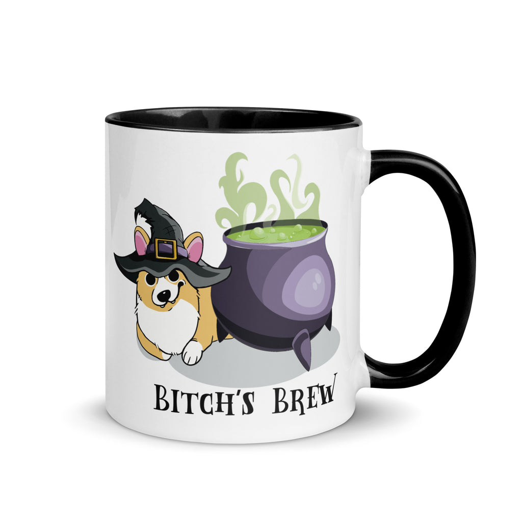 MADE-TO-ORDER 'Witch's or Bitch's Brew' Corgi Mug | 11oz or 15oz | FREE SHIPPING! - Momo Patch
