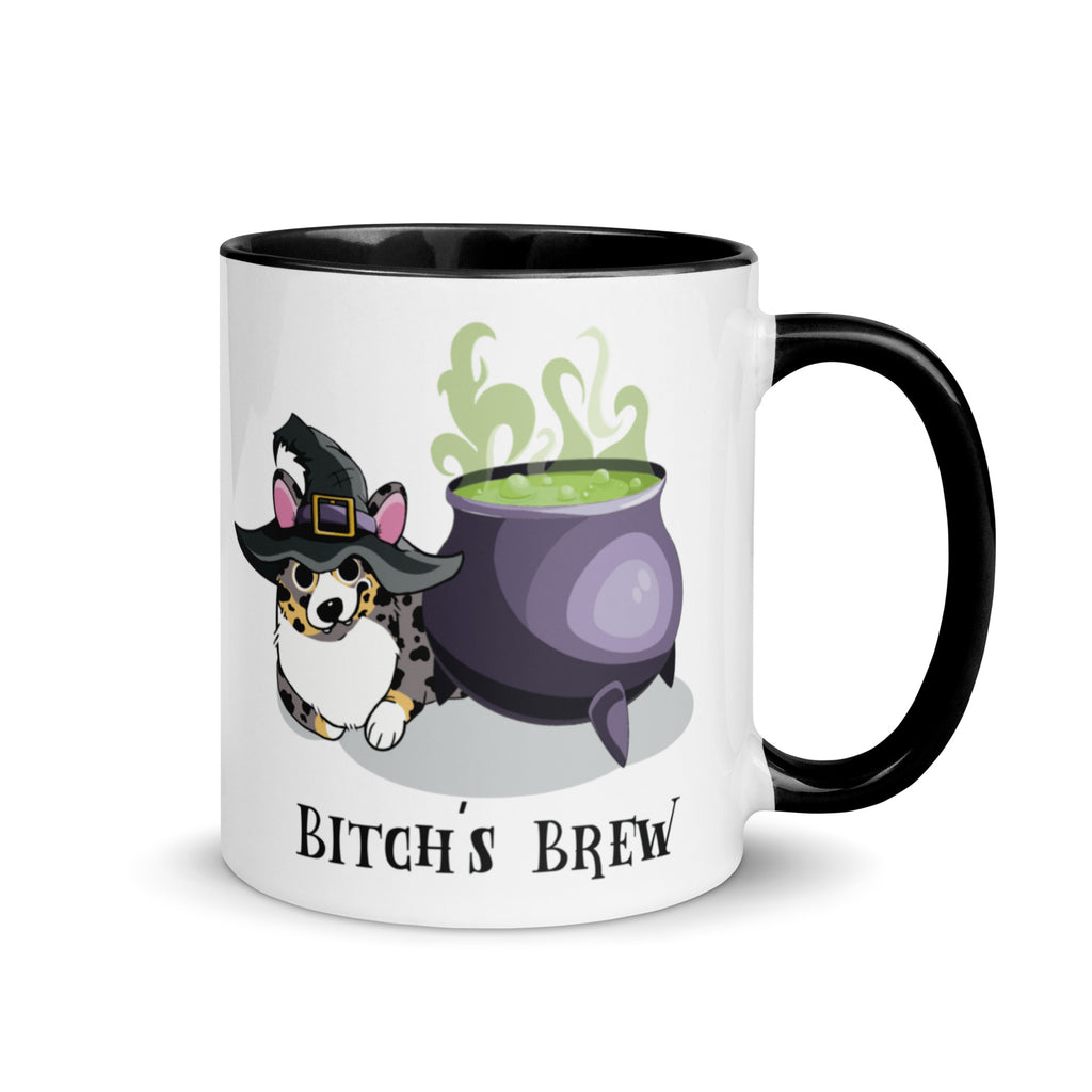 MADE-TO-ORDER 'Witch's or Bitch's Brew' Corgi Mug | 11oz or 15oz | FREE SHIPPING! - Momo Patch