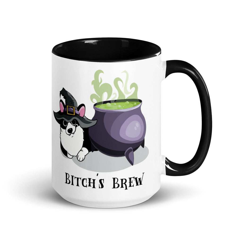 MADE-TO-ORDER 'Witch's or Bitch's Brew' Corgi Mug | 11oz or 15oz | FREE SHIPPING! - Momo Patch