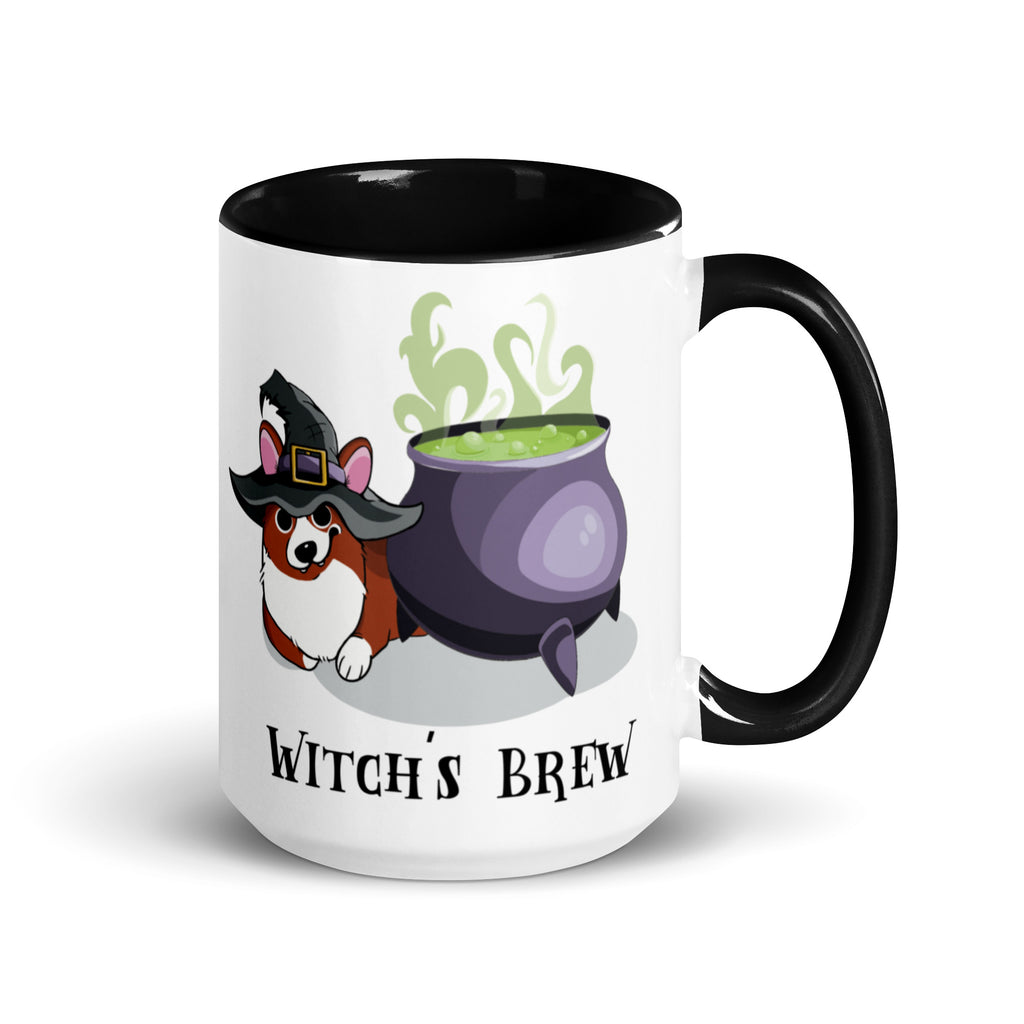 MADE-TO-ORDER 'Witch's or Bitch's Brew' Corgi Mug | 11oz or 15oz | FREE SHIPPING! - Momo Patch