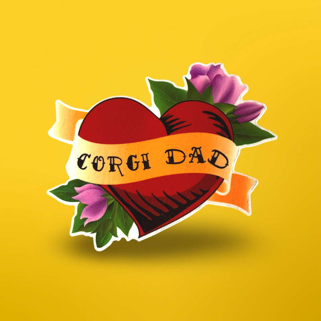Corgi Mom/Dad Temporary Tattoos - Momo Patch