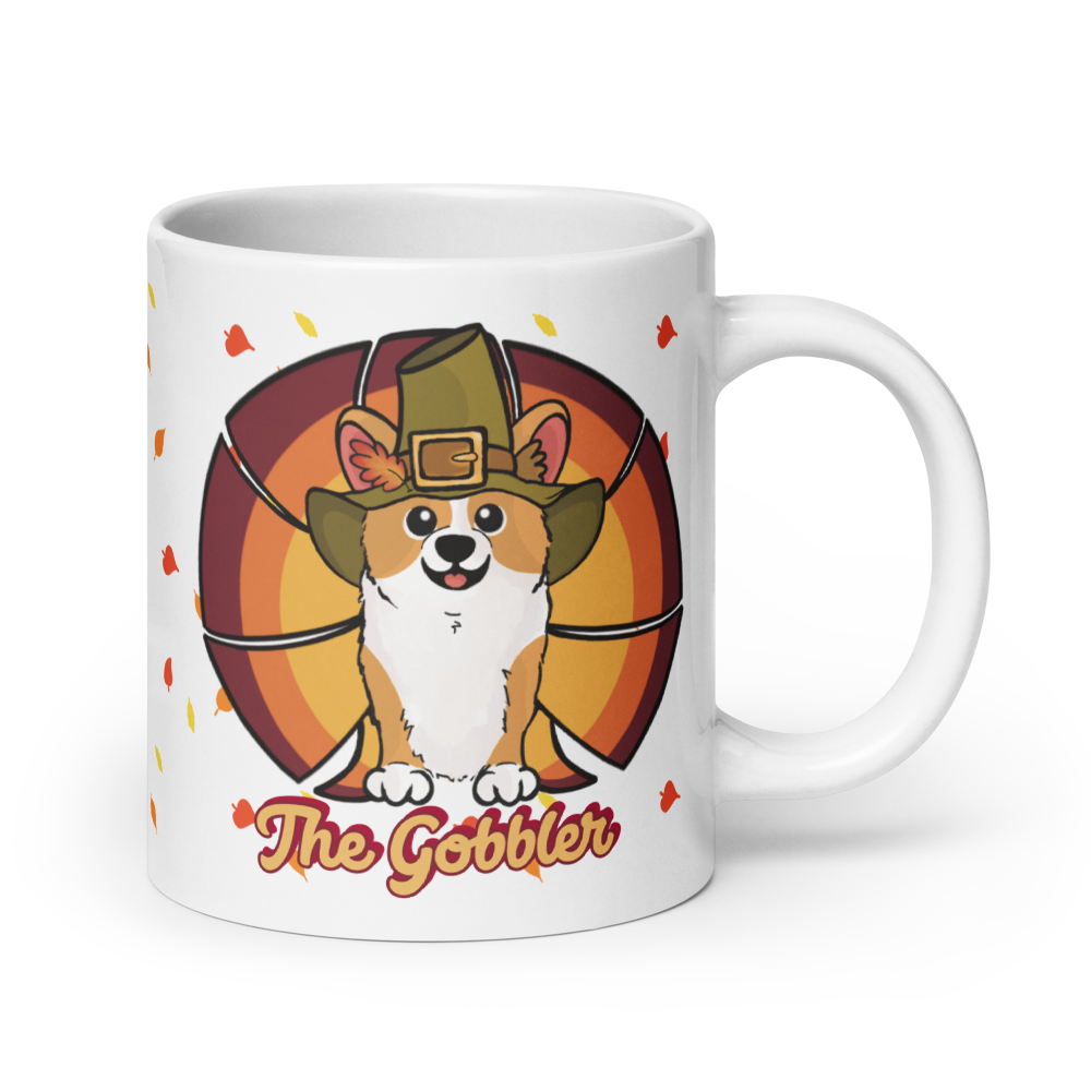 MADE-TO-ORDER The Gobbler Corgi Turkey Thanksgiving Mug | 11oz, 15oz or 20oz | FREE SHIPPING! - Momo Patch
