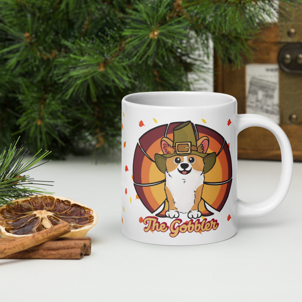 MADE-TO-ORDER The Gobbler Corgi Turkey Thanksgiving Mug | 11oz, 15oz or 20oz | FREE SHIPPING! - Momo Patch