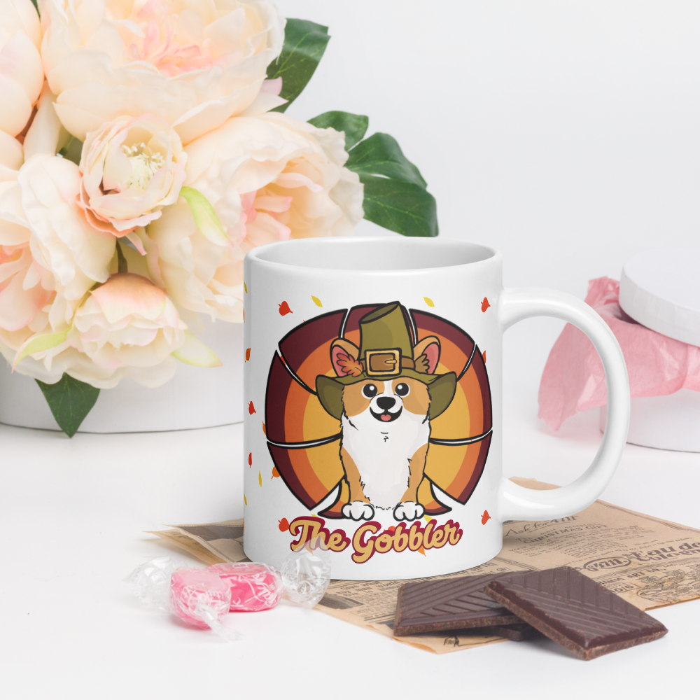 MADE-TO-ORDER The Gobbler Corgi Turkey Thanksgiving Mug | 11oz, 15oz or 20oz | FREE SHIPPING! - Momo Patch