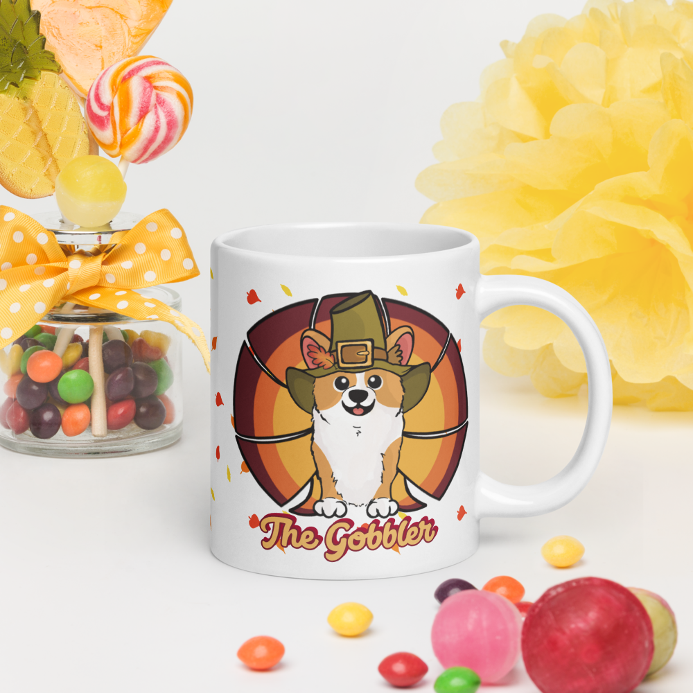 MADE-TO-ORDER The Gobbler Corgi Turkey Thanksgiving Mug | 11oz, 15oz or 20oz | FREE SHIPPING! - Momo Patch