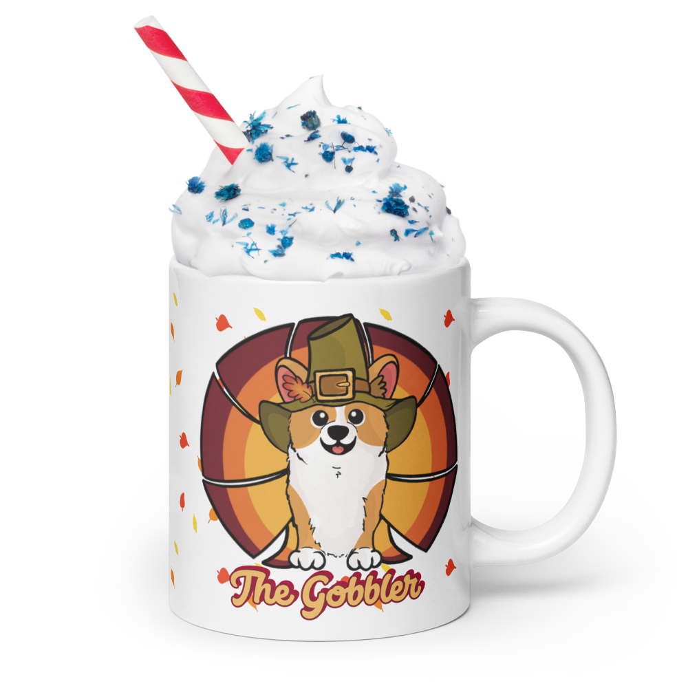 MADE-TO-ORDER The Gobbler Corgi Turkey Thanksgiving Mug | 11oz, 15oz or 20oz | FREE SHIPPING! - Momo Patch