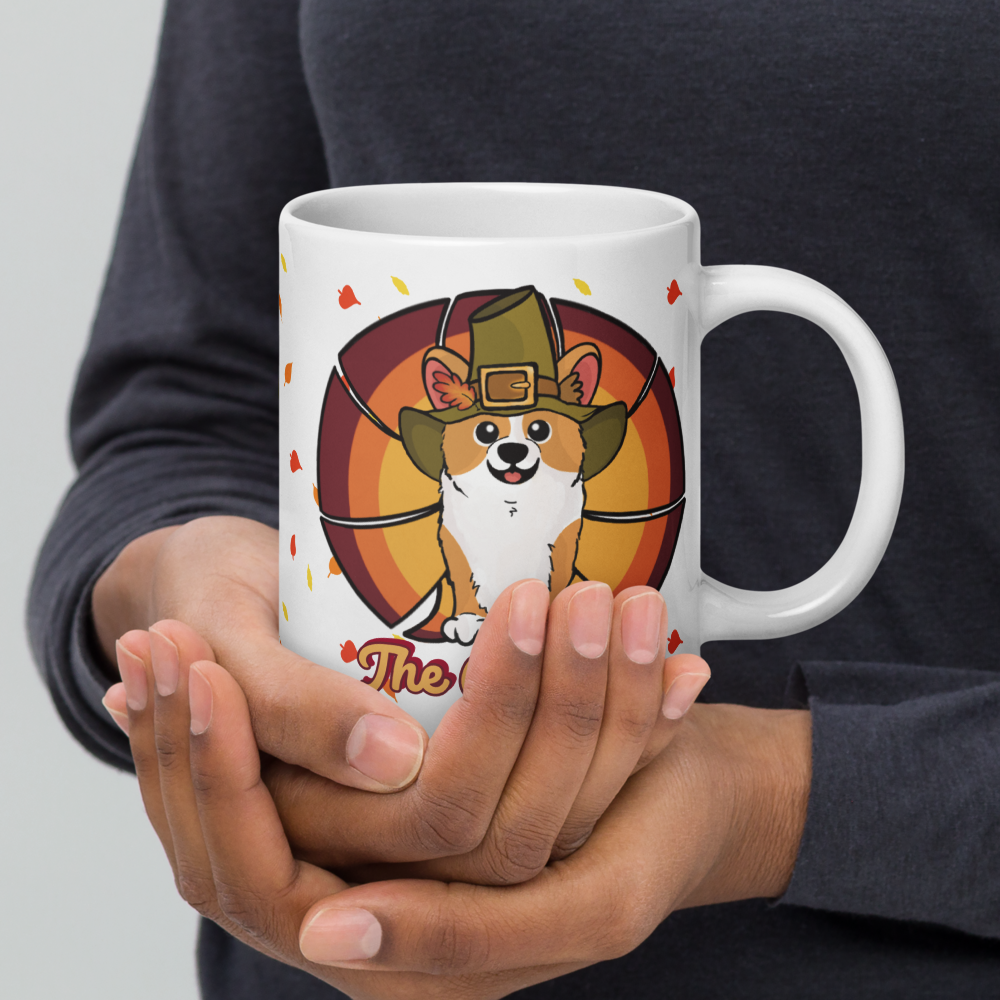 MADE-TO-ORDER The Gobbler Corgi Turkey Thanksgiving Mug | 11oz, 15oz or 20oz | FREE SHIPPING! - Momo Patch