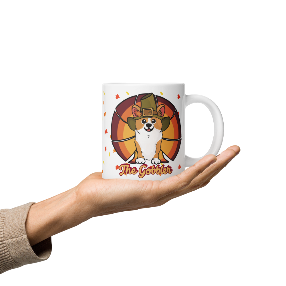 MADE-TO-ORDER The Gobbler Corgi Turkey Thanksgiving Mug | 11oz, 15oz or 20oz | FREE SHIPPING! - Momo Patch