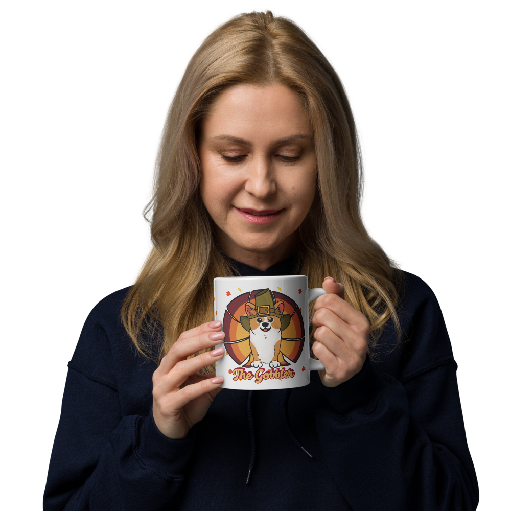MADE-TO-ORDER The Gobbler Corgi Turkey Thanksgiving Mug | 11oz, 15oz or 20oz | FREE SHIPPING! - Momo Patch