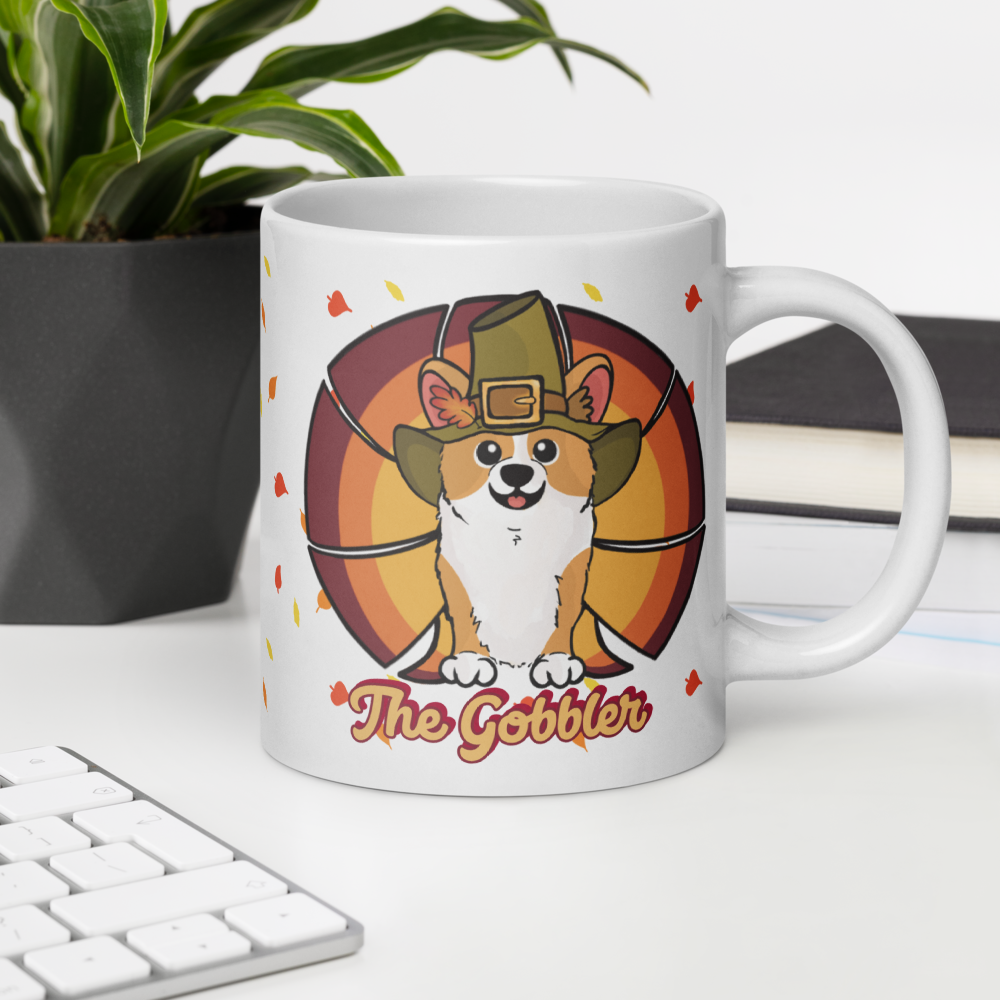 MADE-TO-ORDER The Gobbler Corgi Turkey Thanksgiving Mug | 11oz, 15oz or 20oz | FREE SHIPPING! - Momo Patch