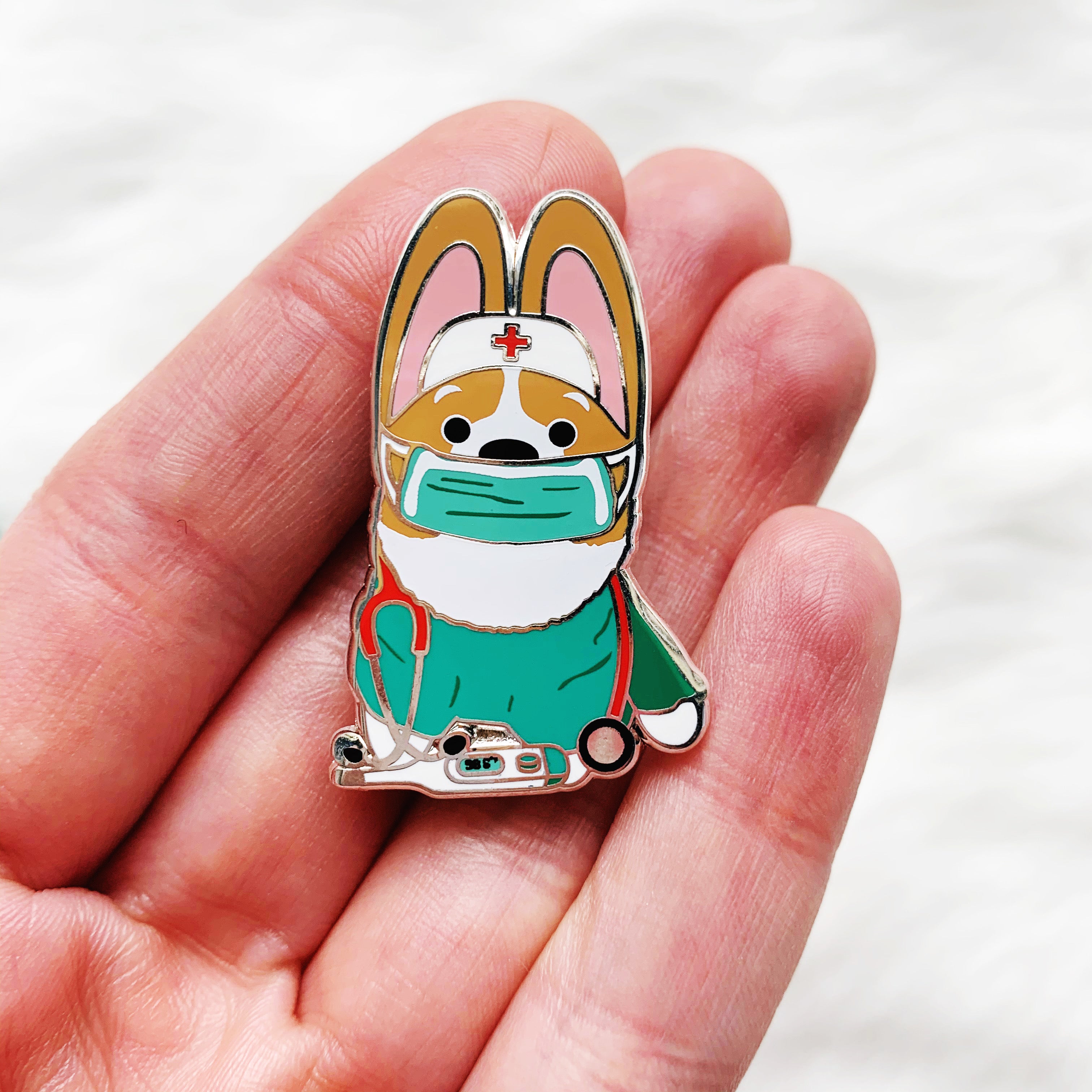 Rescue Pets Official Game Merch Corgster the Corgi Hard Enamel Pin 1.5 –  Rescue Pets With Style