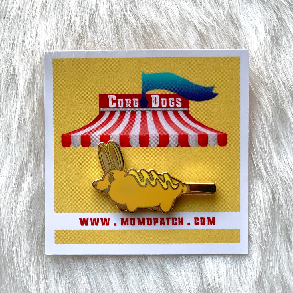 CorgDog Hard Enamel Pin - Momo Patch