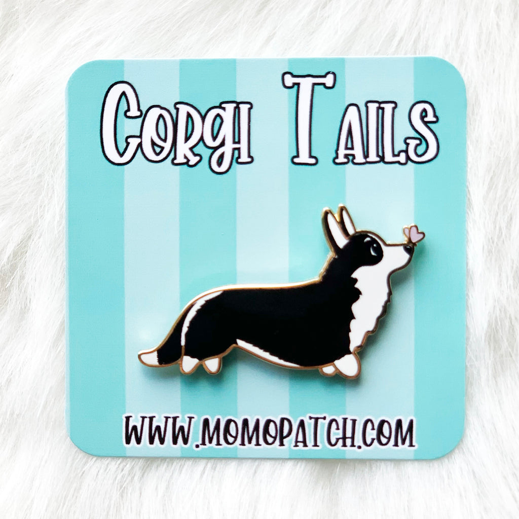 Corgi Tails Series 1 Hard Enamel Pins - Momo Patch