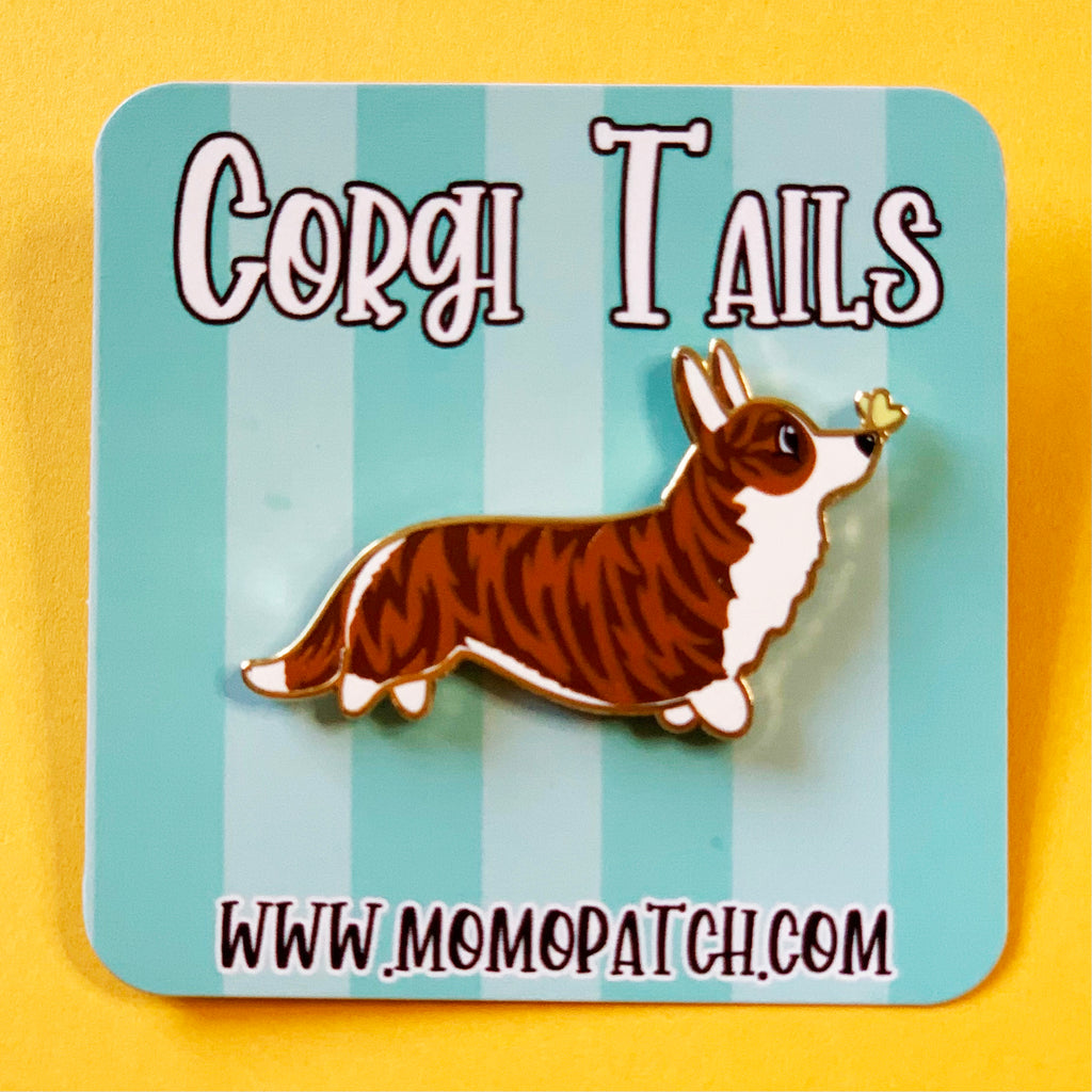 Corgi Tails Series 2 Hard Enamel Pins - Momo Patch