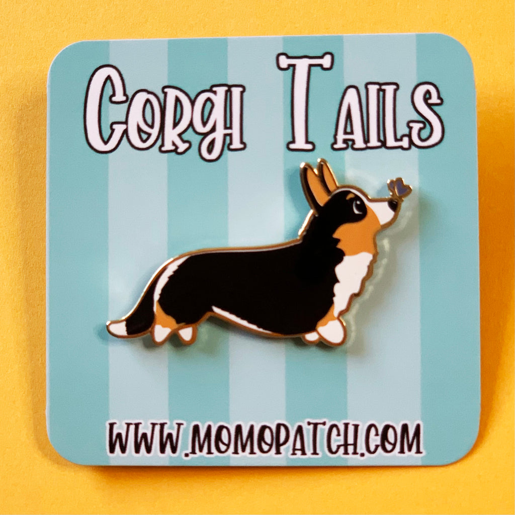 Corgi Tails Series 2 Hard Enamel Pins - Momo Patch