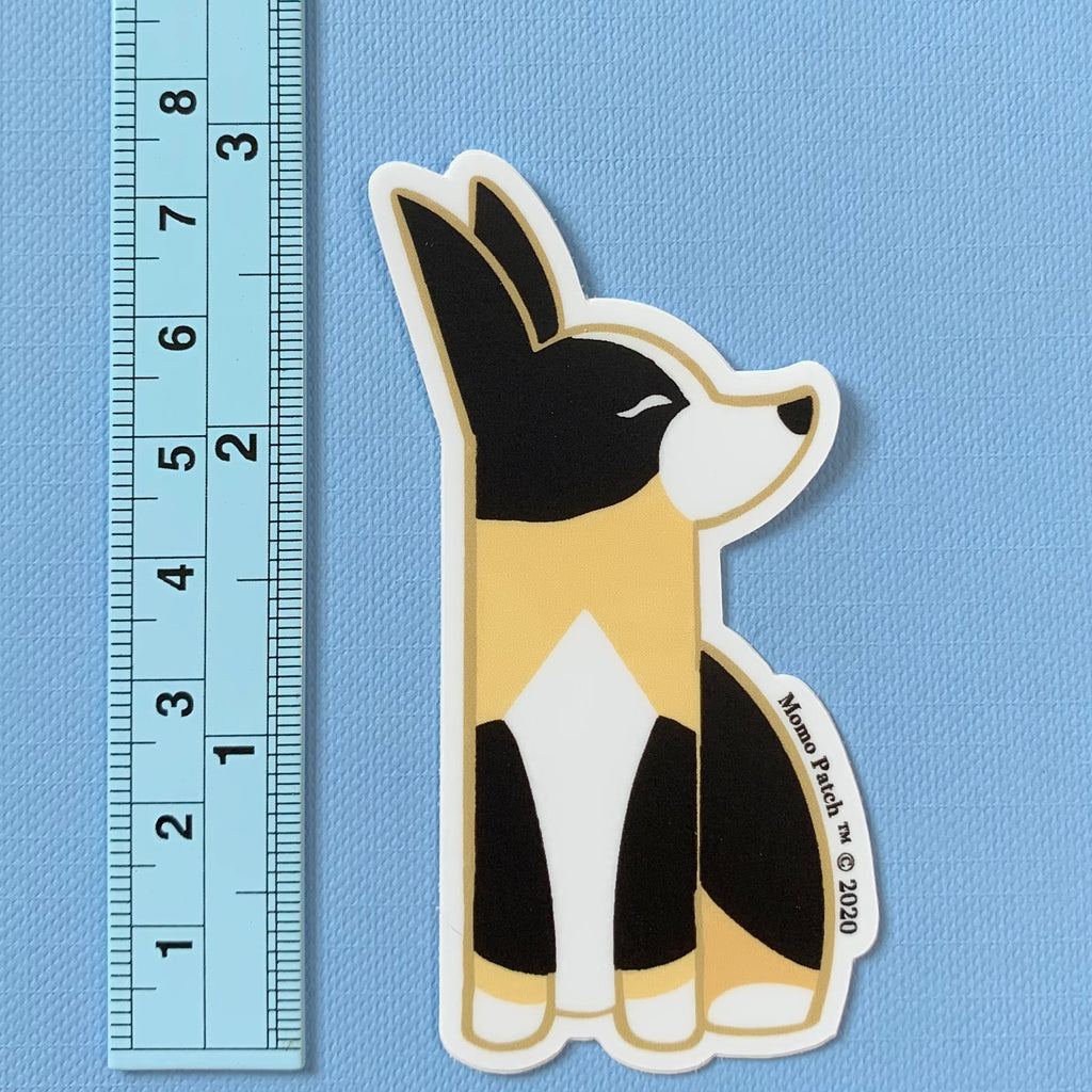 Posh Corgi Vinyl Stickers - Momo Patch