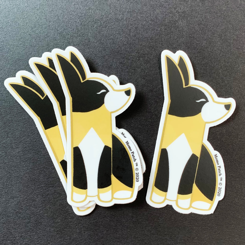 Posh Corgi Vinyl Stickers - Momo Patch
