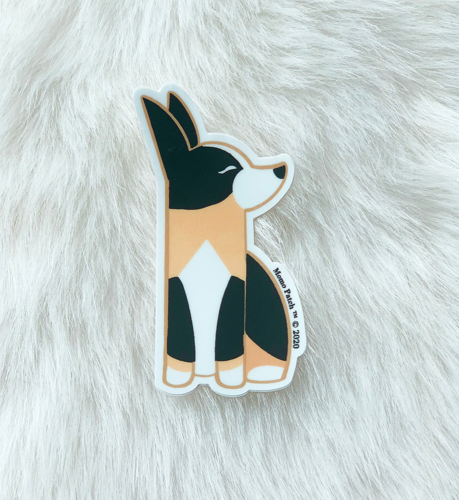 Posh Corgi Vinyl Stickers - Momo Patch