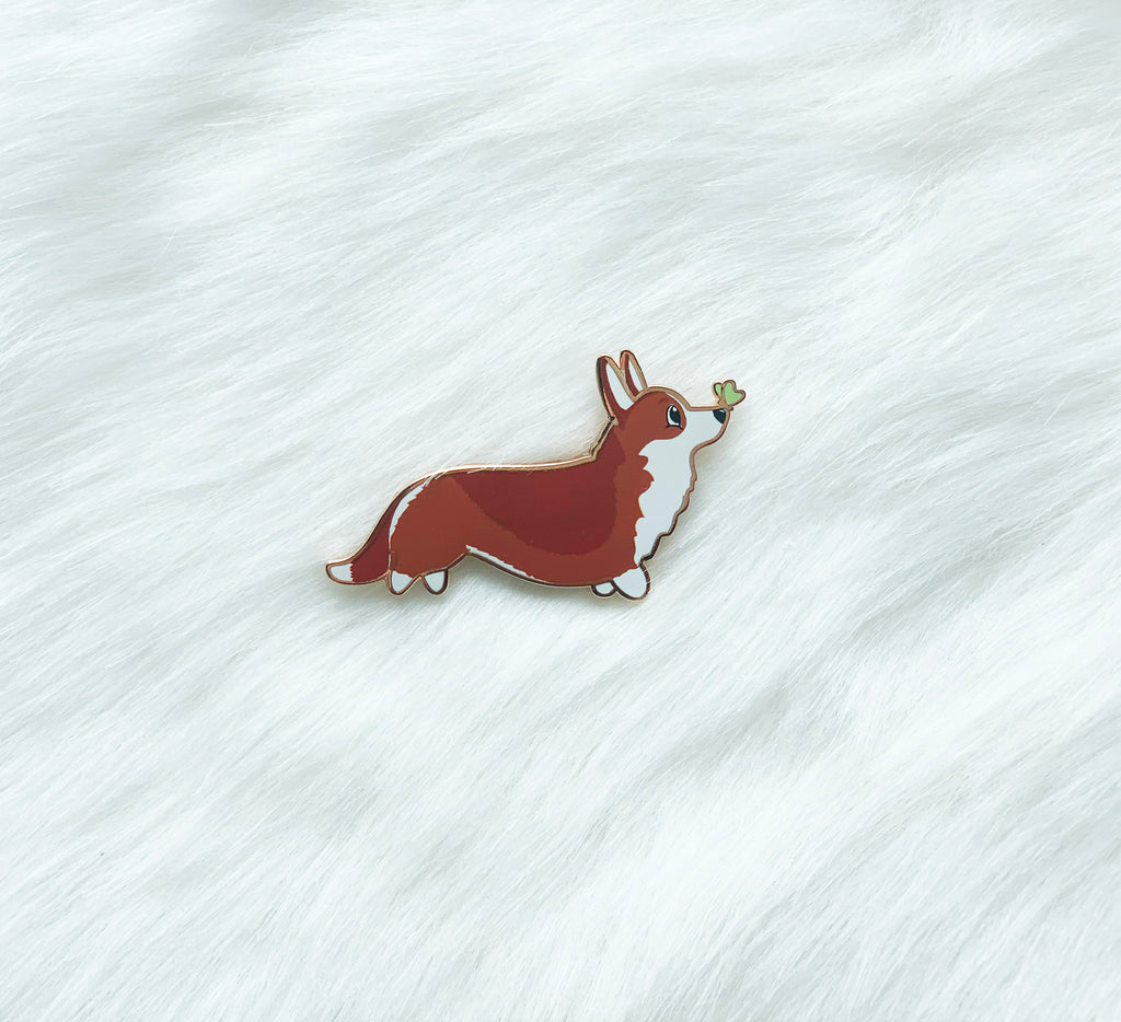 Corgi Tails Series 2 Hard Enamel Pins - Momo Patch