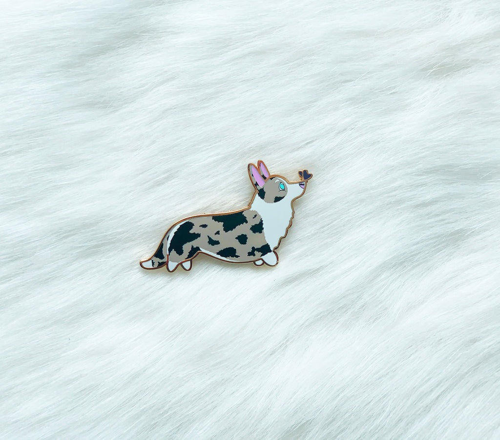 Corgi Tails Series 2 Hard Enamel Pins - Momo Patch