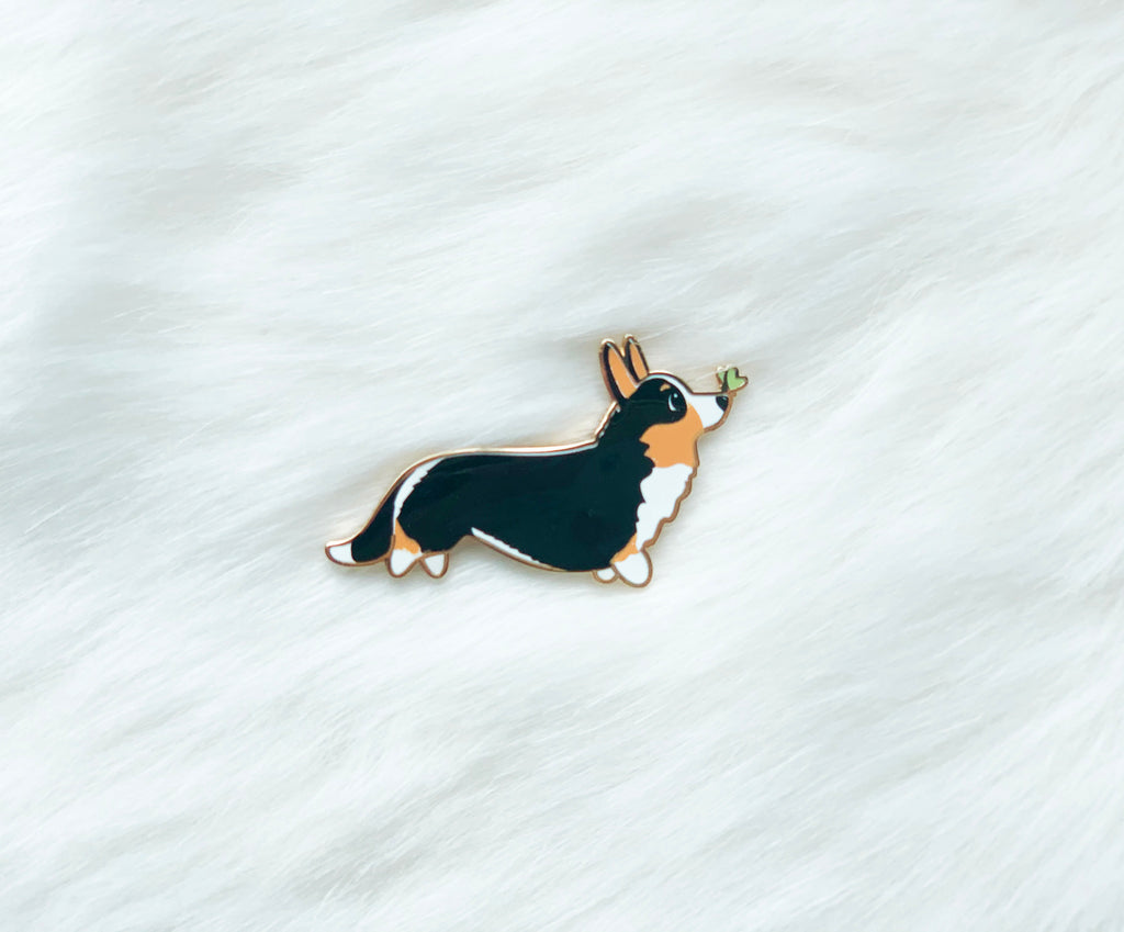 Corgi Tails Series 2 Hard Enamel Pins - Momo Patch