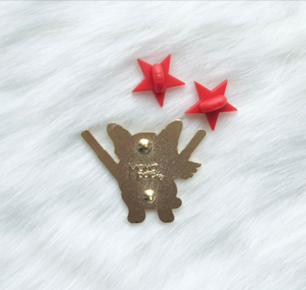 Sasha Ninja Corgi Hard Enamel Pin - Momo Patch
