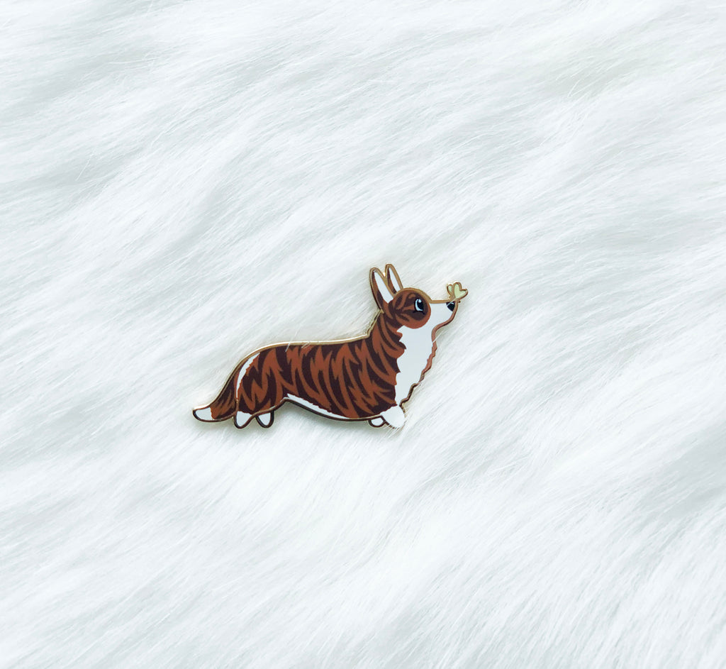 Corgi Tails Series 2 Hard Enamel Pins - Momo Patch