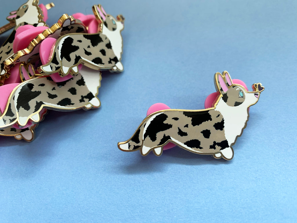 Corgi Tails Series 2 Hard Enamel Pins - Momo Patch