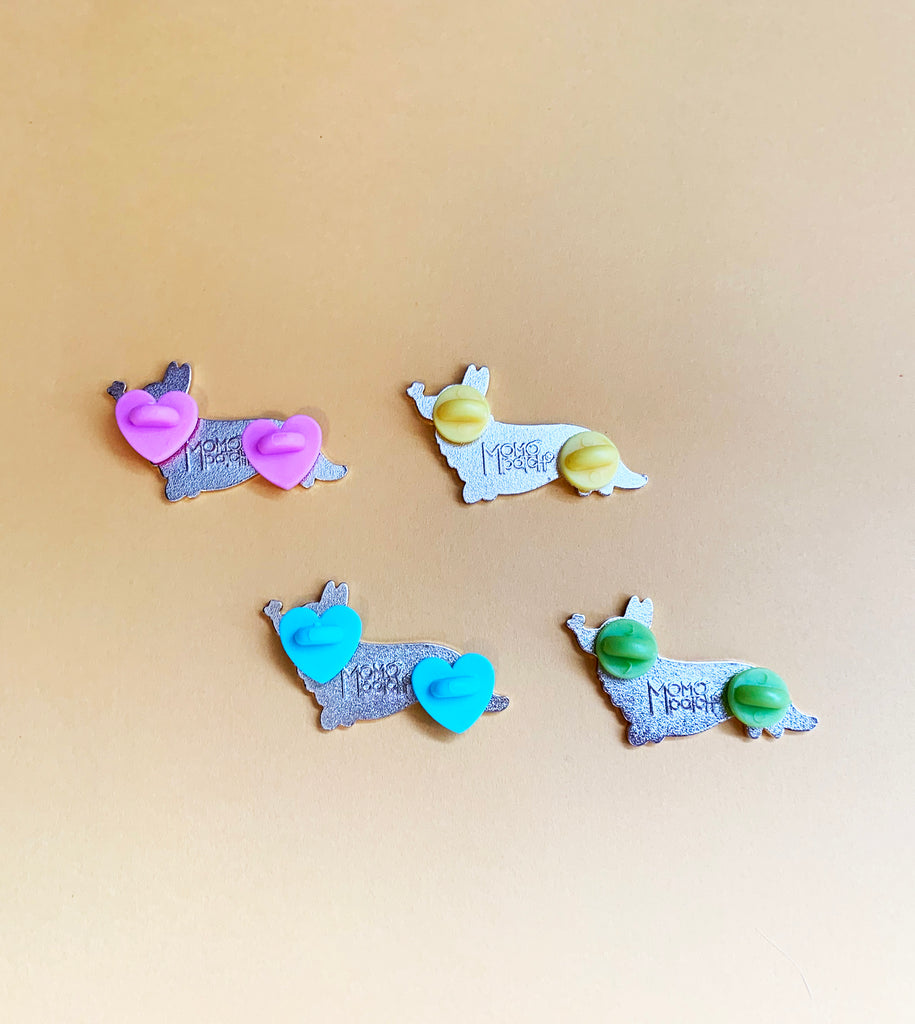 Corgi Tails Series 2 Hard Enamel Pins - Momo Patch