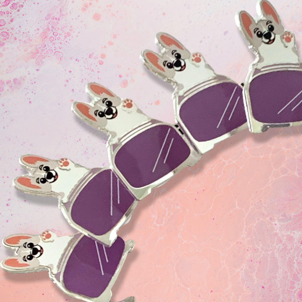 Toasties Corgi Toaster Hard Enamel Pins - Momo Patch