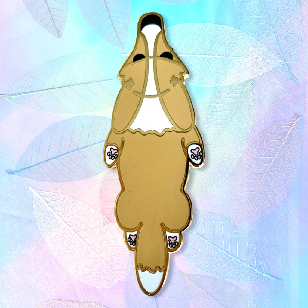 SPLOOTICUS Large Corgi Hard Enamel Pins Tail OR Nub - Momo Patch