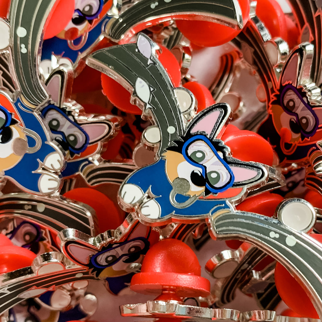 Snorkel and Scuba Corgi Hard Enamel Pins - Momo Patch