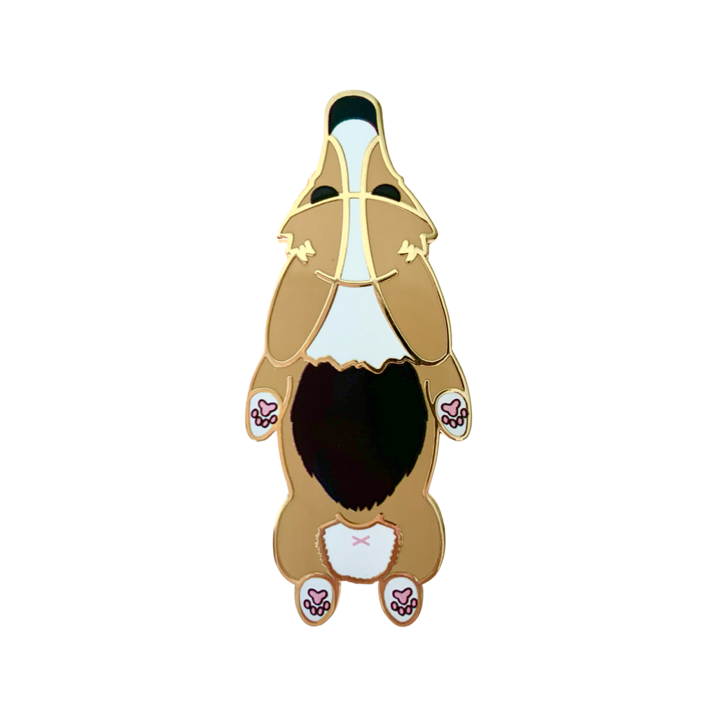 SPLOOTICUS Large Corgi Hard Enamel Pins Tail OR Nub - Momo Patch