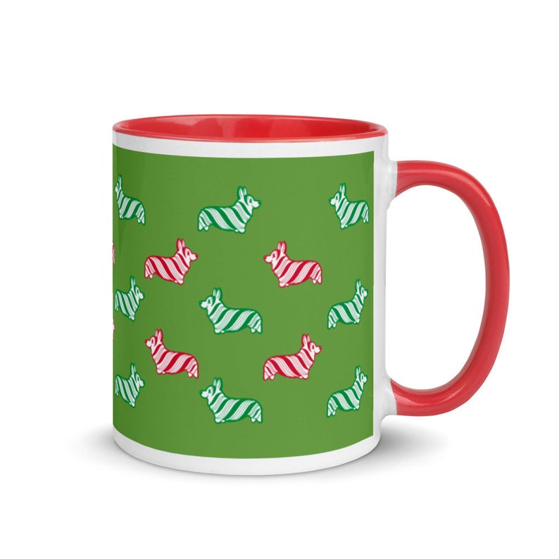 MADE-TO-ORDER Peppermint Bark! Merry Corgmas Corgi Ceramic Mug | Various Colors | FREE SHIPPING! - Momo Patch